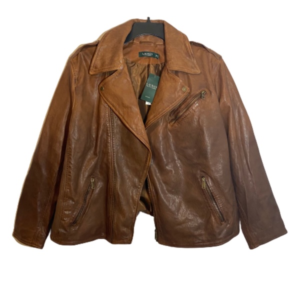 Lauren Ralph Lauren Jackets & Blazers - NWT Lauren Ralph Lauren MOTO Leather Jacket